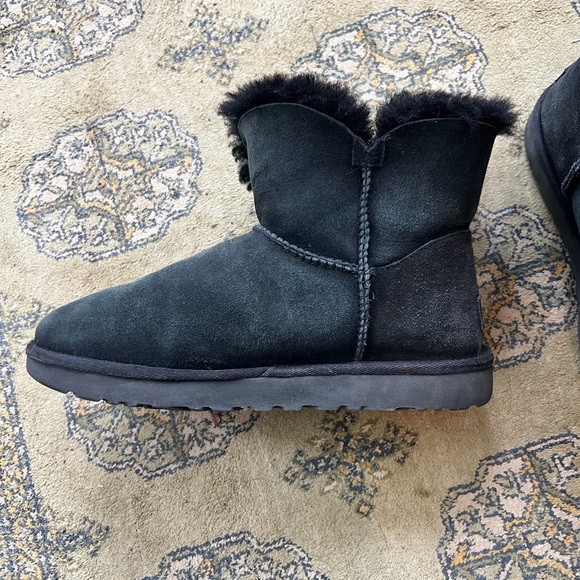 UGG Black Suede Winter Boots - Picture 5 of 6